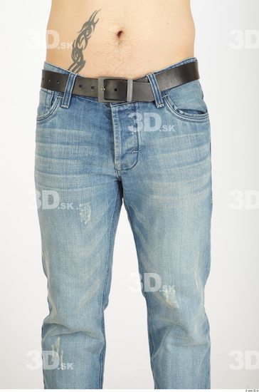 Thigh Man Tattoo Casual Jeans Athletic Studio photo references