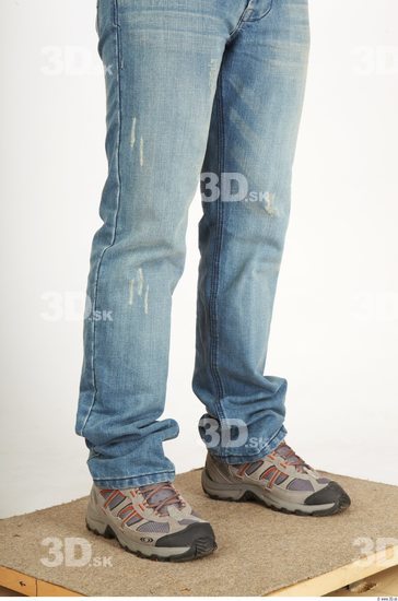 Calf Man Tattoo Casual Jeans Athletic Studio photo references