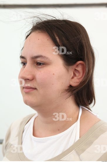 Head Woman Casual Overweight Street photo references