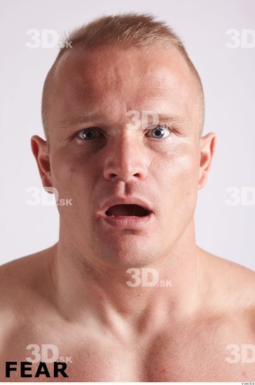 Face Emotions Man White Muscular