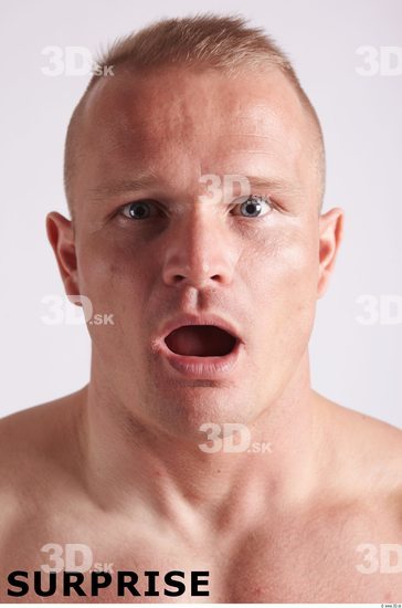 Face Emotions Man White Muscular