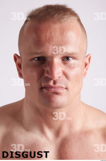 Face Emotions Man White Muscular