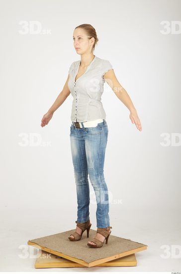 Whole Body Woman Animation references Casual Average Studio photo references