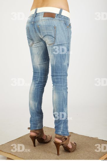 Leg Woman Casual Jeans Average Studio photo references