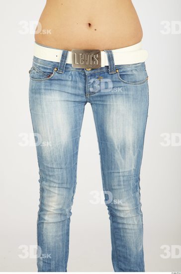 Thigh Woman Casual Jeans Average Studio photo references