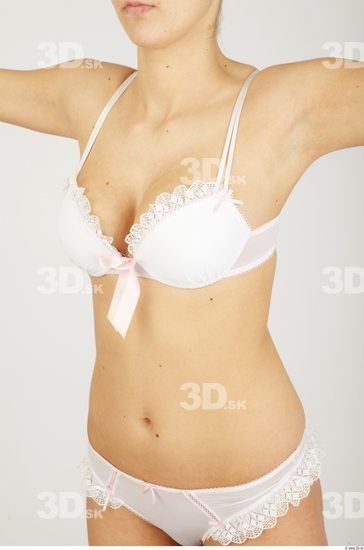 Upper Body Woman Casual Underwear Average Studio photo references