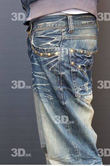 Thigh Man Casual Jeans Average Street photo references