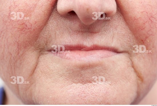 Mouth Head Woman Chubby Wrinkles Street photo references