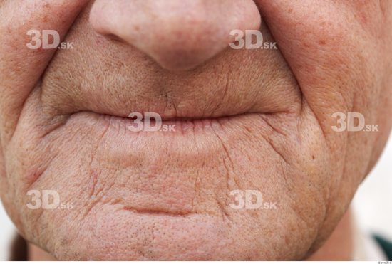 Mouth Man Slim Wrinkles Street photo references