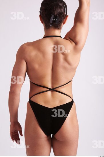 Arm Back Woman Sports Swimsuit Muscular Studio photo references