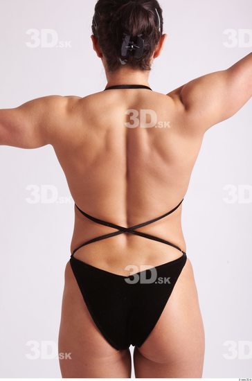 Arm Back Woman Sports Swimsuit Muscular Studio photo references