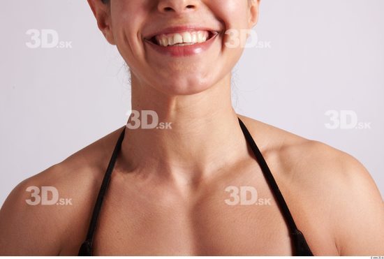 Neck Arm Woman Sports Swimsuit Muscular Studio photo references