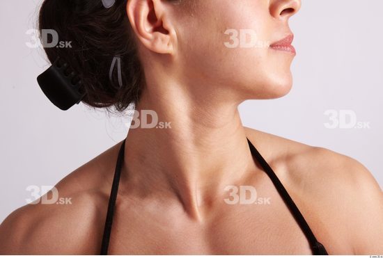 Neck Arm Woman Sports Swimsuit Muscular Studio photo references