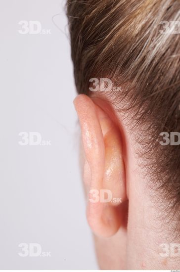 Ear Whole Body Woman Casual Muscular Studio photo references