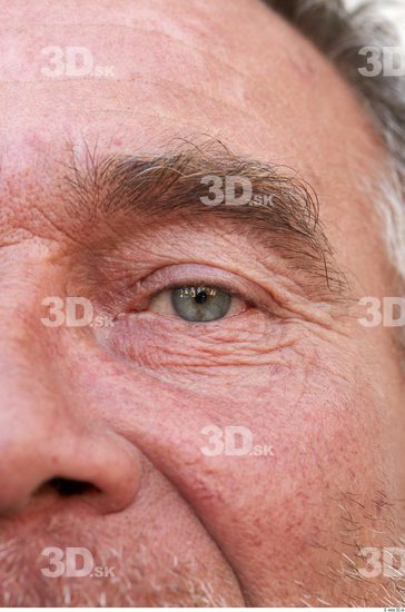 Eye Man White Average Wrinkles