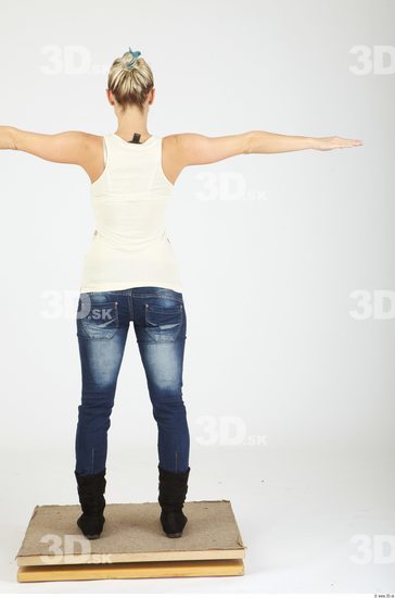 Whole Body Woman Animation references T poses Casual Slim Studio photo references