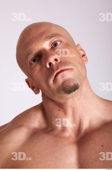 Head Man Animation references White Muscular Bald