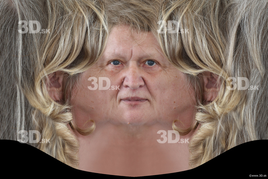 Head Woman White Wrinkles