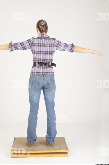 Whole Body Woman Animation references T poses Casual Athletic Studio photo references