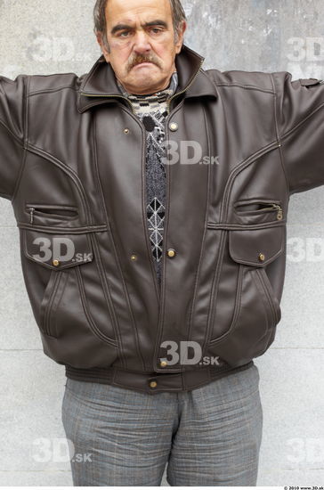 Upper Body Head Man Casual Jacket Average Overweight Bearded Street photo references