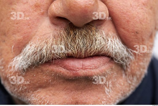 Mouth Man White Overweight Bearded