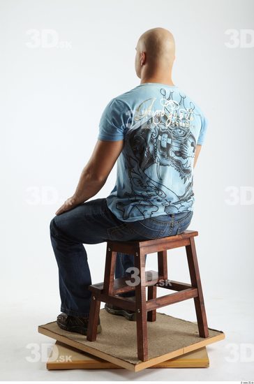 Whole Body Man Artistic poses White Casual Chubby Bald