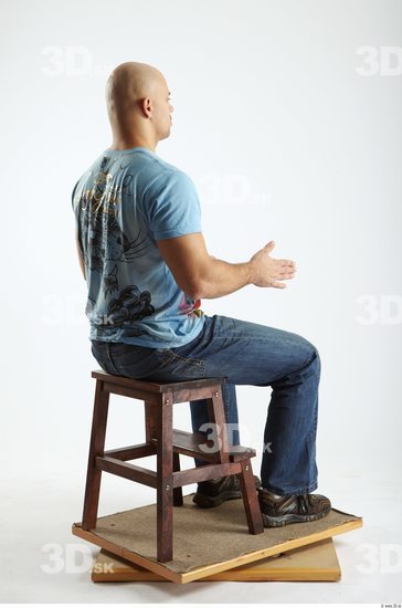 Whole Body Man Artistic poses White Casual Chubby Bald