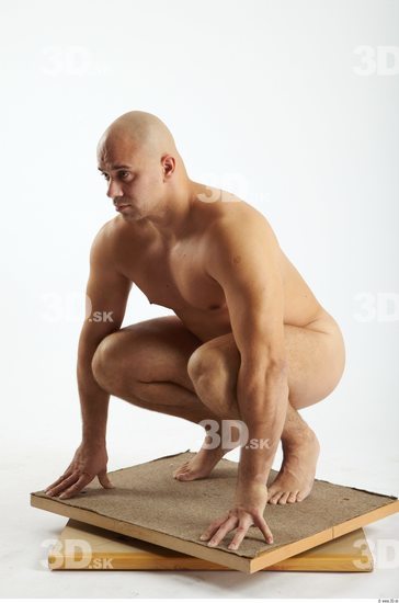 Whole Body Man Other White Nude Chubby Bald