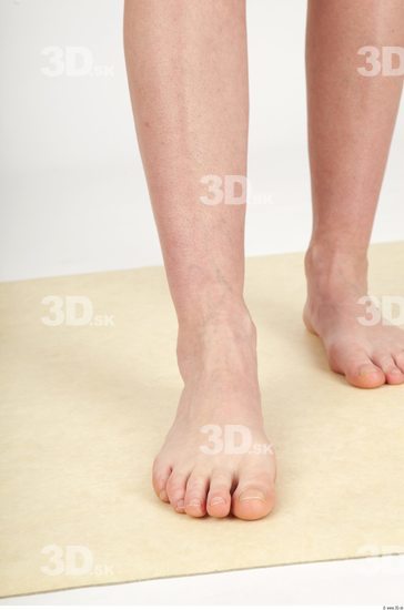 Foot Whole Body Woman Nude Slim Studio photo references