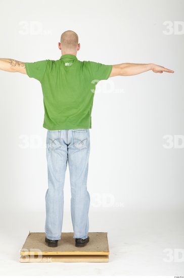 Whole Body Man Animation references T poses Casual Athletic Studio photo references