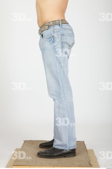 Leg Whole Body Man Animation references Casual Jeans Athletic Studio photo references