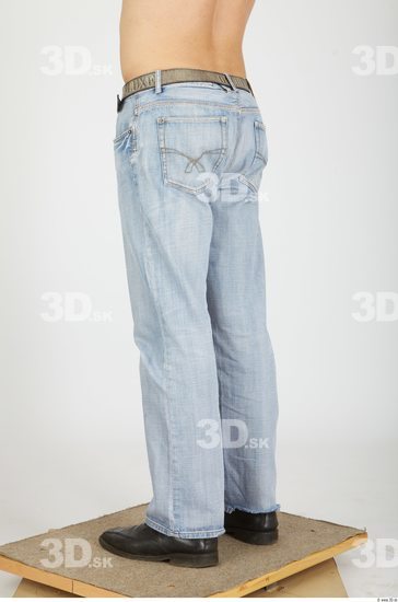 Leg Whole Body Man Animation references Casual Jeans Athletic Studio photo references