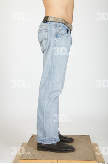 Leg Whole Body Man Animation references Casual Jeans Athletic Studio photo references