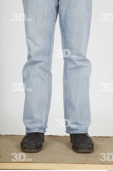 Calf Whole Body Man Animation references Casual Jeans Athletic Studio photo references