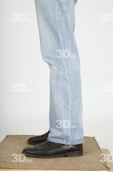 Calf Whole Body Man Animation references Casual Jeans Athletic Studio photo references