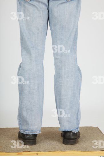 Calf Whole Body Man Animation references Casual Jeans Athletic Studio photo references