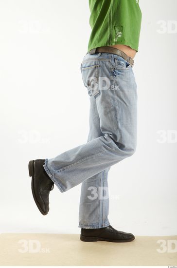 Leg Whole Body Man Casual Jeans Athletic Studio photo references