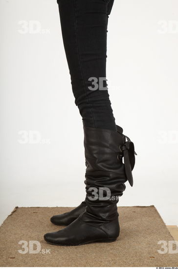 Calf Whole Body Woman Animation references Casual Boot Slim Studio photo references