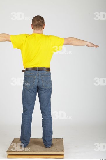 Whole Body Man Animation references T poses Casual Overweight Studio photo references