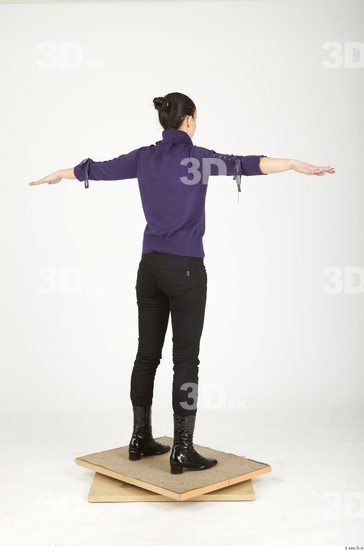 Whole Body Woman Animation references T poses Casual Slim Studio photo references