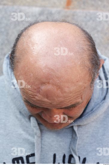 Head Hair Man White Casual Overweight Bald Street photo references