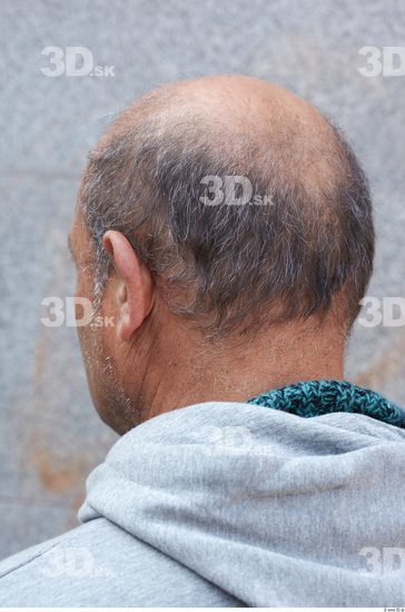 Head Hair Man White Casual Overweight Bald Street photo references