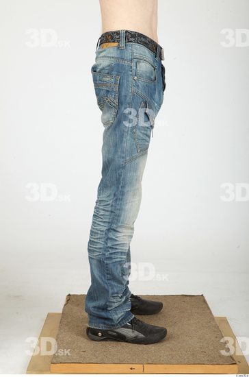 Leg Whole Body Man Casual Jeans Slim Studio photo references