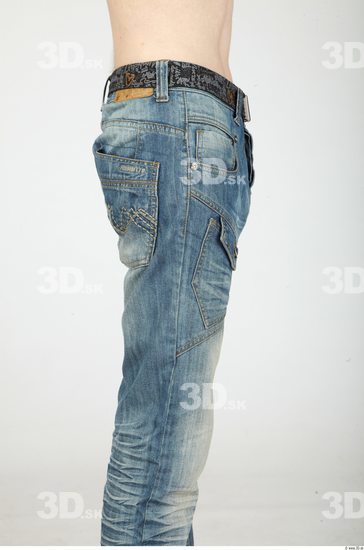 Thigh Whole Body Man Casual Jeans Slim Studio photo references