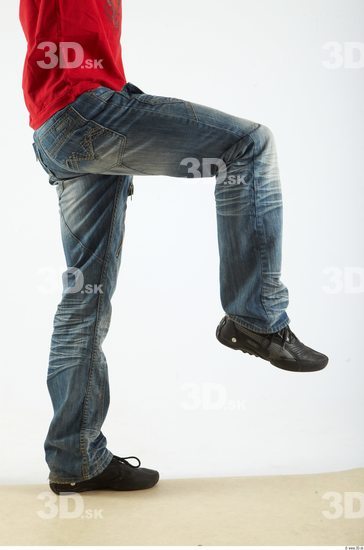 Whole Body Man Animation references Casual Jeans Slim Studio photo references