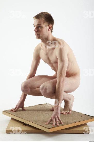 Whole Body Man Nude Slim Studio photo references