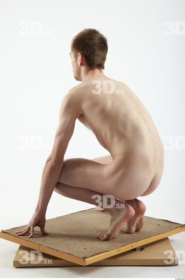 Whole Body Man Nude Slim Studio photo references