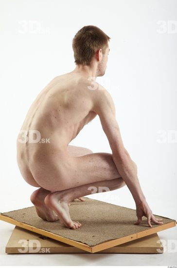 Whole Body Man Nude Slim Studio photo references