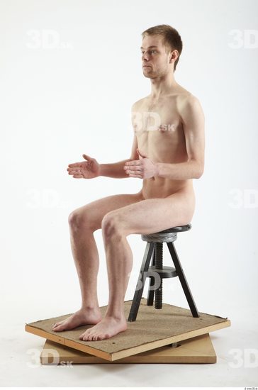 Whole Body Man Artistic poses Nude Slim Studio photo references