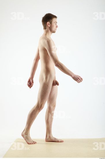 Whole Body Man Animation references Nude Slim Studio photo references